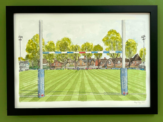 Bedford Blues rugby club #2, Bedford | A4 painting