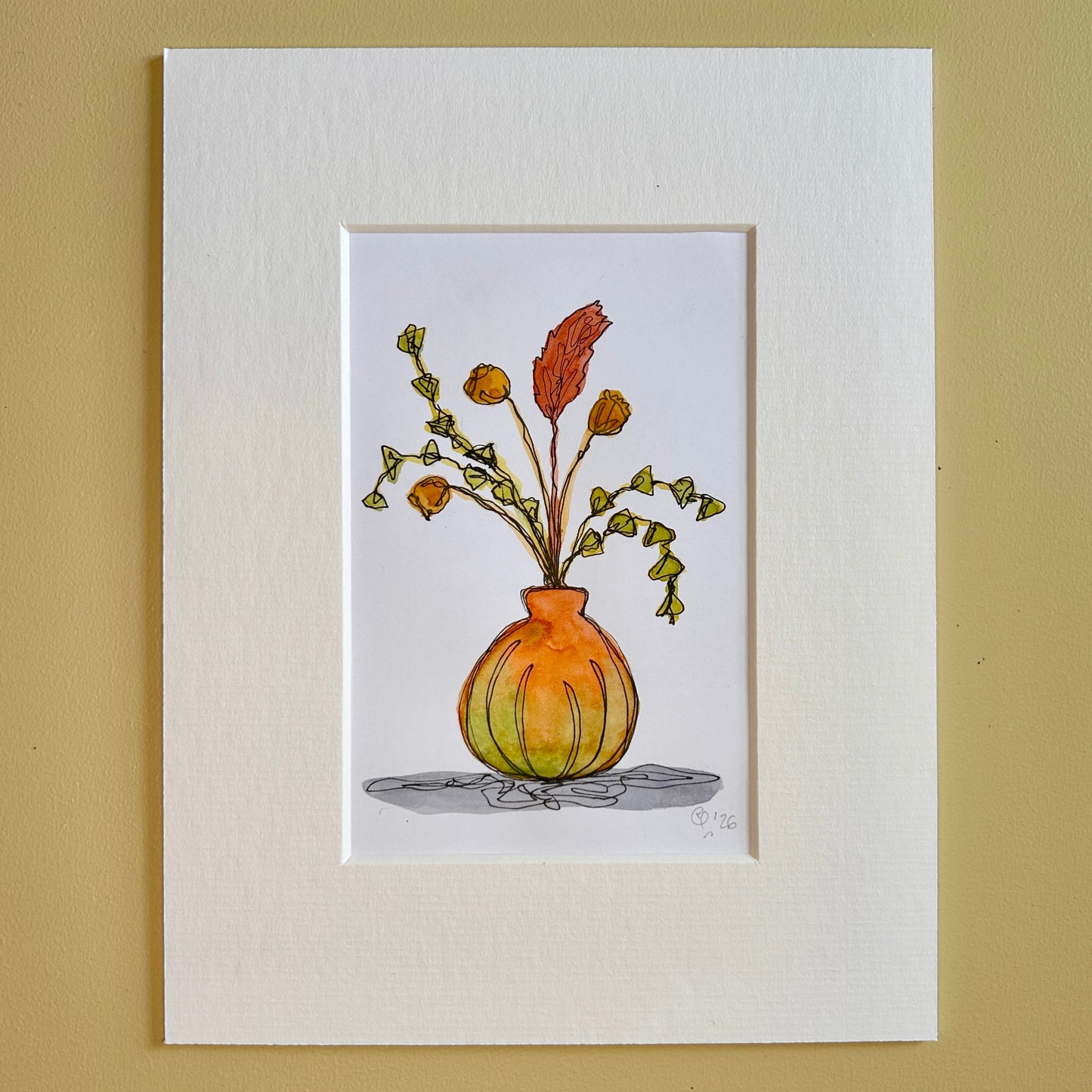 Autumnal Bouquet | A6 mini painting