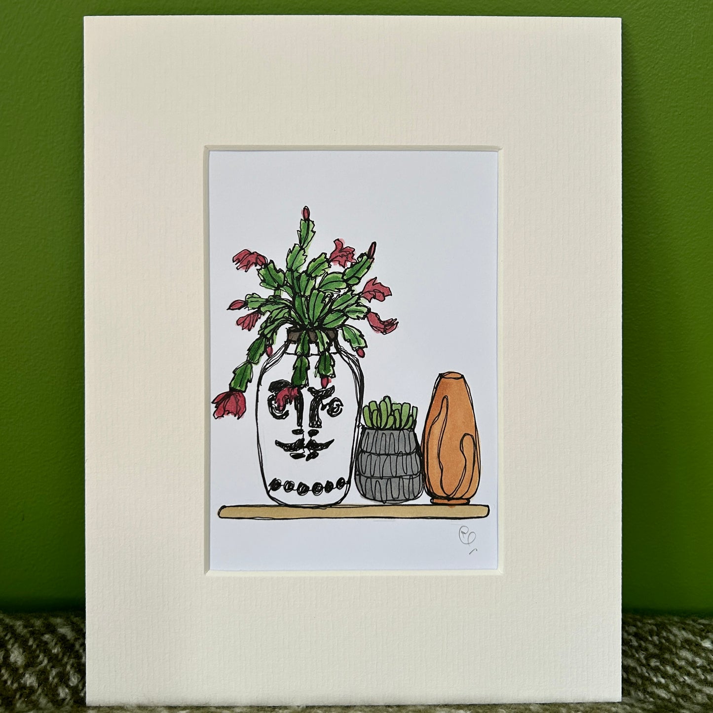 Single Line Shelf #2 | A6 mini painting