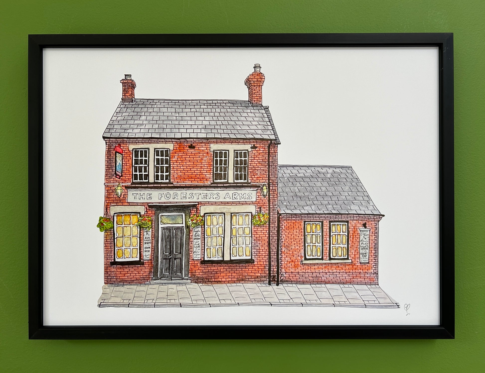 A4 print of The Foresters Arms on Union Street, Bedford