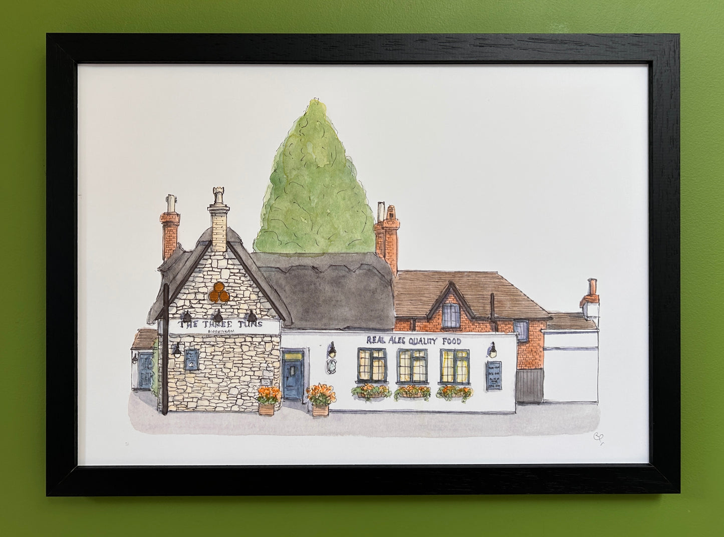 The Three Tuns, Biddenham | PRINT