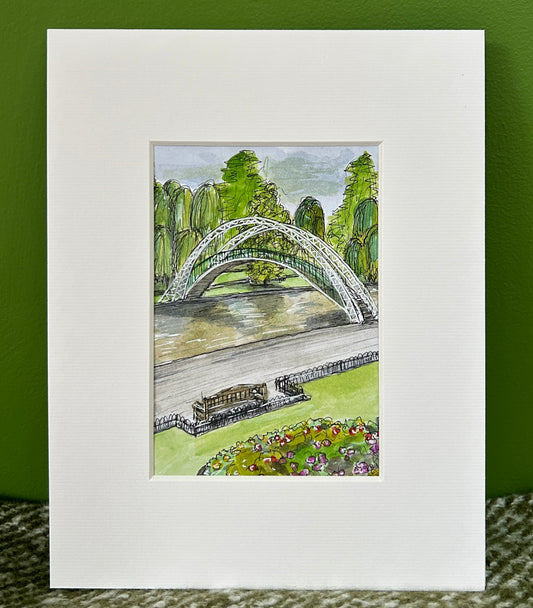 Bedford Suspension Bridge | A6 mini painting