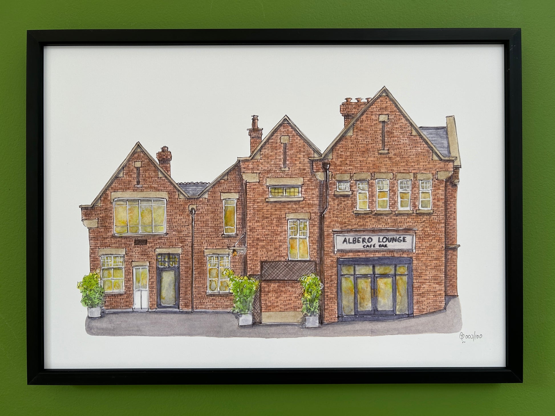 A4 print of Albero Lounge, Bedford