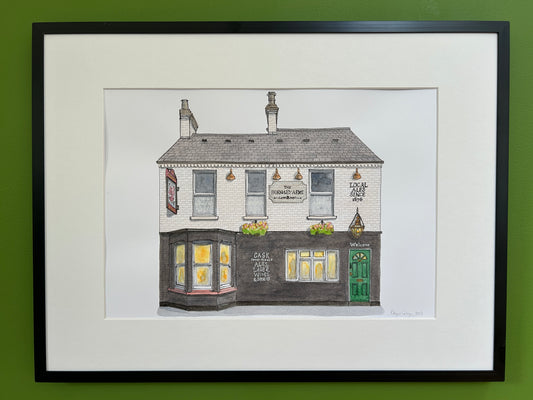 The Burnaby Arms, Bedford | A4 painting