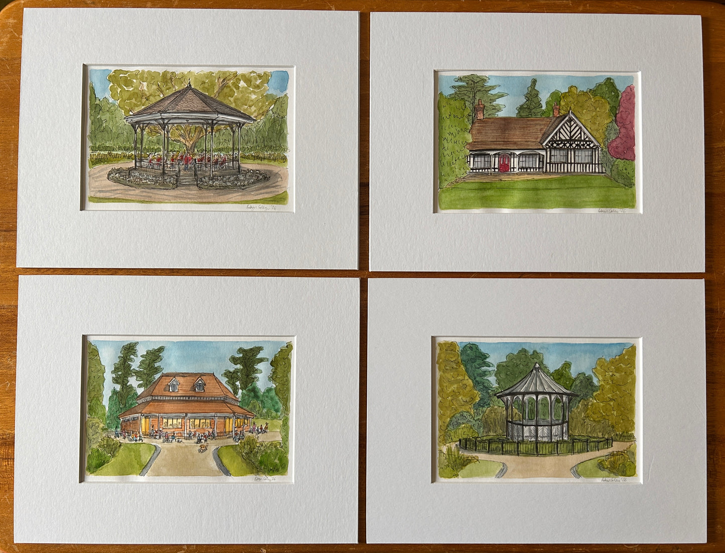 The Pavilion, Bedford Park | A6 mini painting