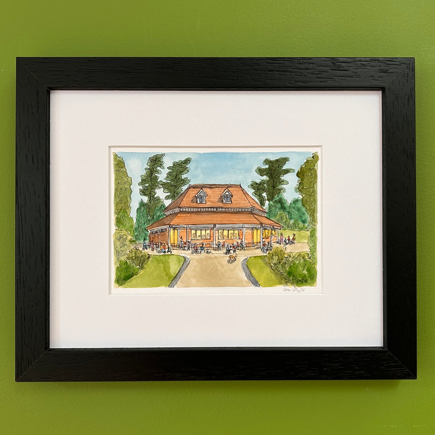 The Pavilion, Bedford Park | A6 mini painting