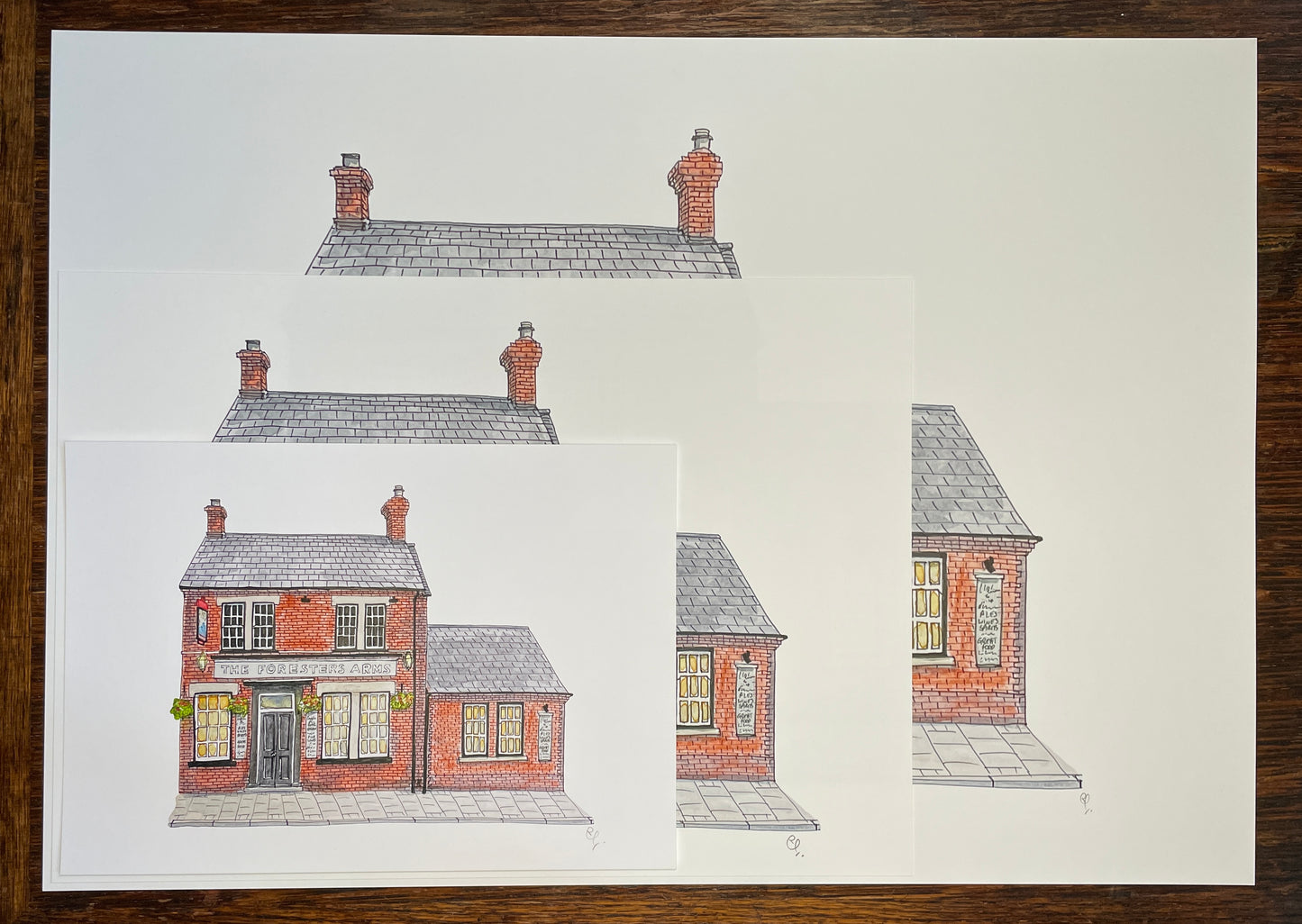 A3, A4 and A5 prints of The Foresters Arms on Union Street, Bedford