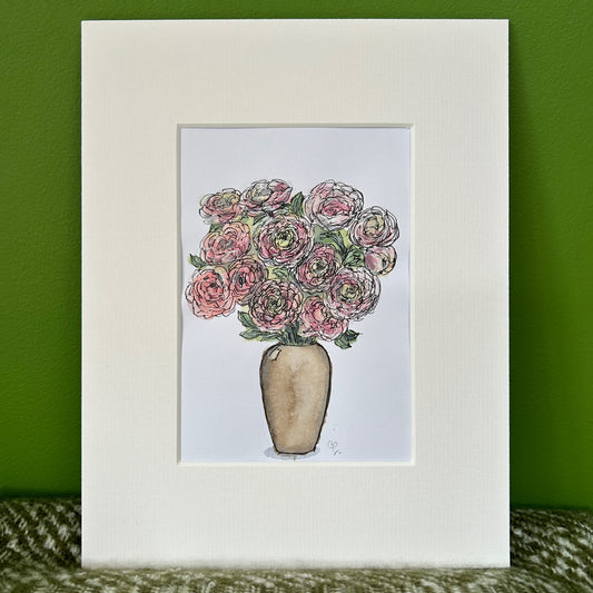 Ranunculus | A6 mini painting