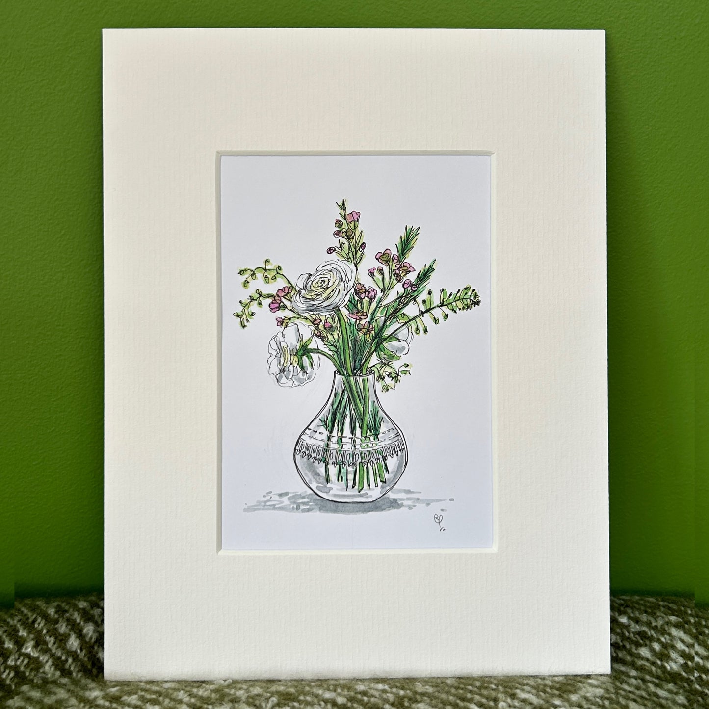 Crystal Bouquet | A6 mini painting